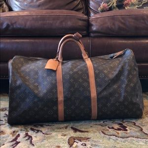 Louis Vuitton Keepall 55 Monogrammed Duffle Bag